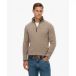 Superdry - Essentials Coton Pull à Demi-Fermeture Éclair - Hommes - Pull
