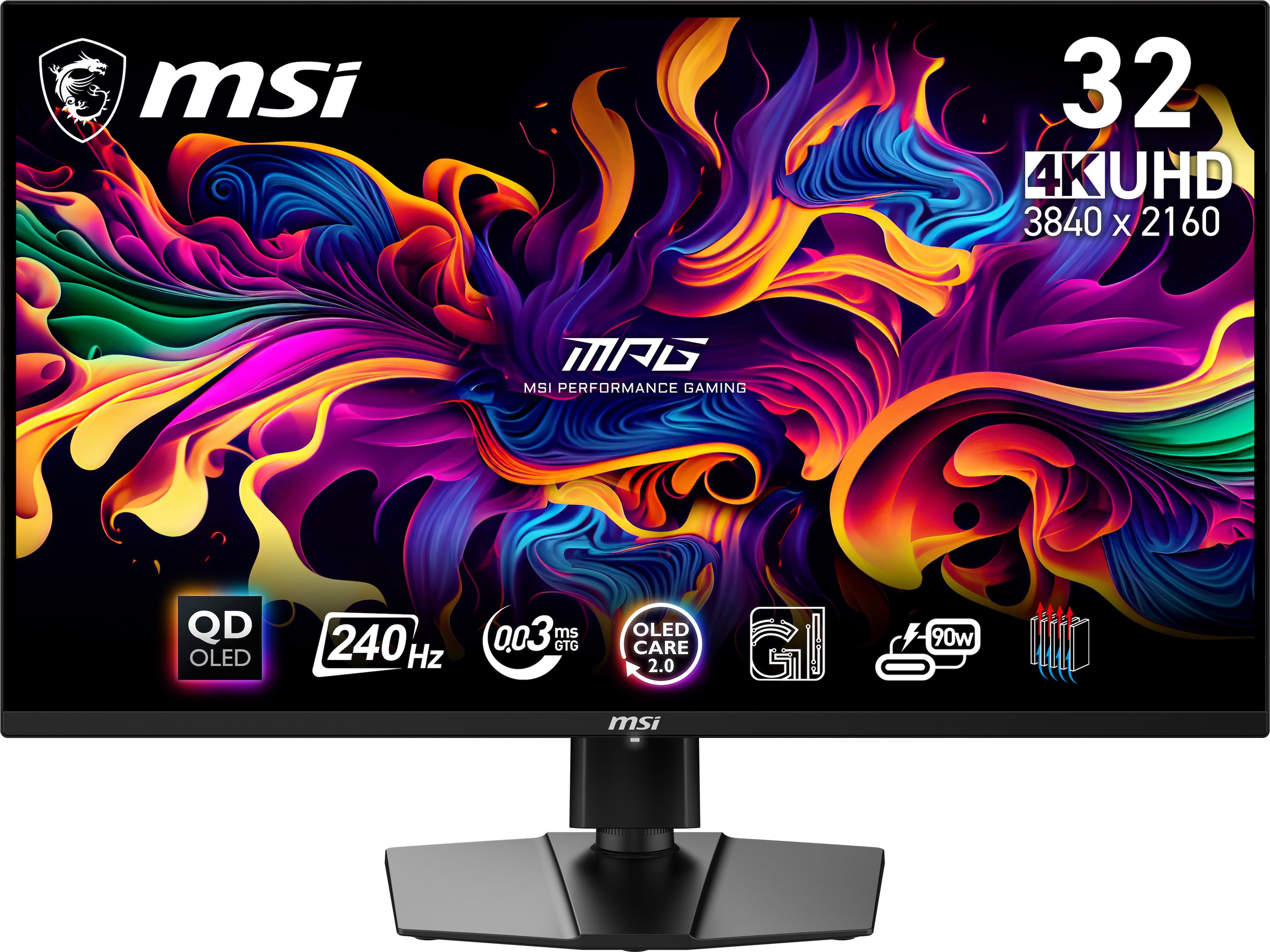 MSI MPG 321URX QD-OLED 32" 4K Gaming Monitor - 240Hz, USB-C
