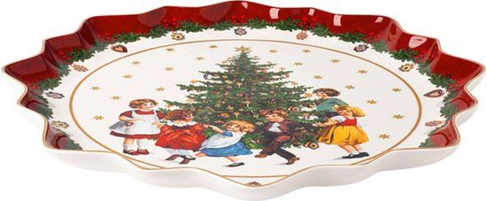 Villeroy & Boch Toy's Fantasy Serveerschaal - 39 cm - Dansende Kinderen - Porselein
