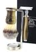 Merkloos Luxe Scheer Gift Set voor Mannen met Veiligheid Razor en Borstel