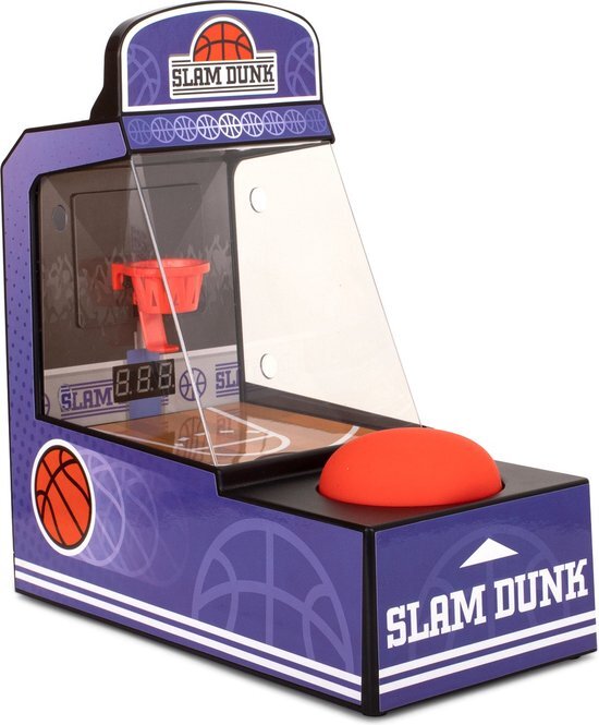 ORB Retro-basketbalmachine Slam Dunk Arcade Paars/oranje