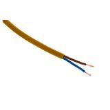Zenitech 114517 stroomkabel, HO3VVH2-F, 2 x 0,75, goudkleurig, 5 m