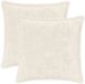 vidaXL - Taie d'oreiller - 2 pièces - Blanc - 45 x 45 cm
