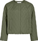 VILA VITATE L/S QUILTED JACKET/PB Dames Puffer Jas Polyester 100% Olivine Maat 38
