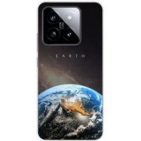 Xiaomi Bedrukt siliconen hoesje compatibel met Xiaomi 14 Pro Earth