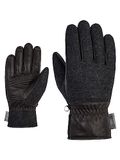 Ziener Heren ISEN Vrijetijds- / Functionele/Outdoor Handschoenen | Wol, PFC-vrij, Loden, Zwart, 7,5