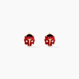 Boucles d'oreilles puces Deena or jaune oxyde de zirconium oui