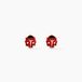 Boucles d'oreilles puces Deena or jaune oxyde de zirconium oui