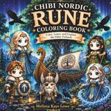 CHIBI NORDIC RUNE COLORING BOOK