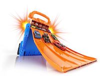 Hot Wheels Launcher-parkeerplaats Blauw