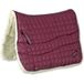 Bordeaux - Tapis de selle de randonnée en coton avec intérieur en pure laine vierge et rembourrage Dryfit