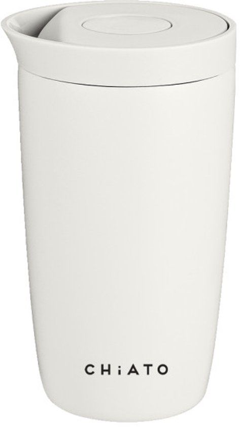 CHiATO Home dailySIP Milk White Thermosbeker, 350 ml - Wit