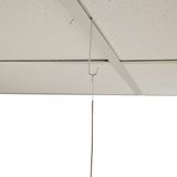 Merkloos Set van 15x stuks plafond ophang paneelhaak/haken 8.5 cm - Metaal - Zilver