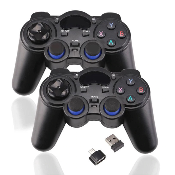Eastvita 2-Pack Gaming Controller voor Android / PC / PS3 - Micro-USB Bluetooth Gamepad Zwart