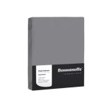 Bonnanotte Bonnanotte Hoeslaken Katoen Midden grijs 90x200