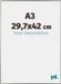 yd. - Cadre photo A3 29,7x42 cm - Plastique - Champagne - Evry
