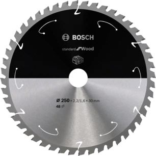 Bosch Standard for Wood Circular Saw Blade - 25cm, 24 Teeth - 1 Piece