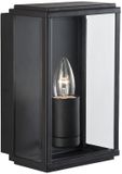 Searchlight Box - buiten wandverlichting - 16 x 16 x 25 cm - IP44 - zwart