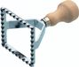 KitchenCraft Raviolimaker 6 Cm Staal/hout Zilver/beige