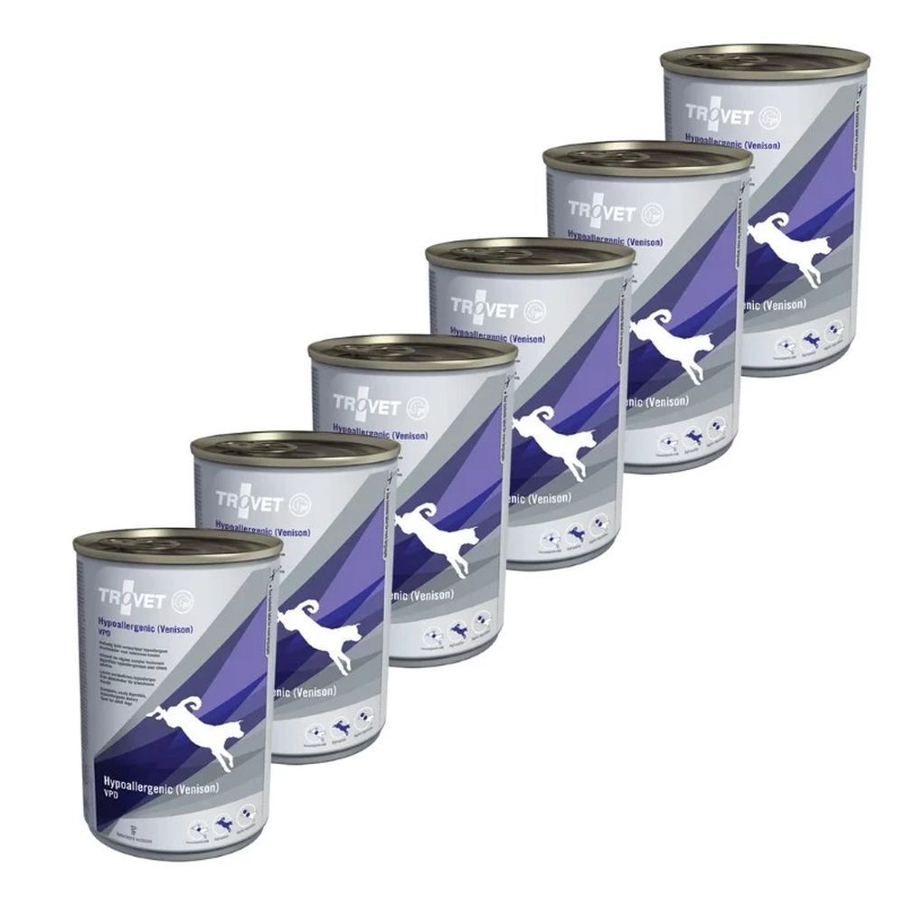 Trovet Hypoallergenic VPD (Venison) Dog - 6 x 400g Cans