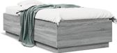 Prolenta Maison Exclusive - Bedframe met LED-verlichting, grijs sonoma, 100 x 200 cm, composiet