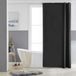 Douchegordijn polyester, schimmelbestendig, waterafstotend, zwart, 80 x 180 cm, inclusief douchegordijnringen