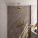 Brauer Gold Edition Thermostatische Regendoucheset Inbouw - Hoofddouche 20 cm - Geborsteld Goud