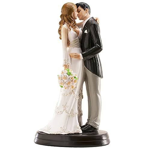 Dekora 305058 3D-bruiloftfiguur, bruidspaar, 18 cm