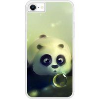 Apple Bedrukt siliconen hoesje compatibel met iPhone 6, Apple iPhone 6S Panda Bubble