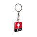 Avisa Porte-clés en acier inoxydable - Groupe sanguin B RH+