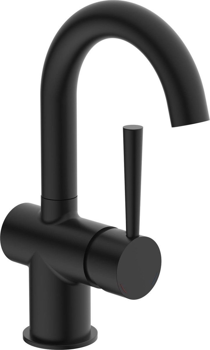 Schütte Cornwall Wastafelkraan - Mengkraan - Zwart Mat - Metaal