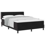 vidaXL Boxspring bed met hoofdeinde Zwart 200 x 160 cm Fluweel