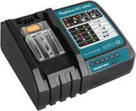 Waitley Snellader DC18RC compatibel met Makita 14,4 volt en 18 volt accu