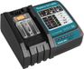 Waitley Snellader DC18RC compatibel met Makita 14,4 volt en 18 volt accu