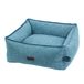 Nobby 61918 comfortbed vierkant LINOU blauw L x B x H: 75 x 60 x 23 cm