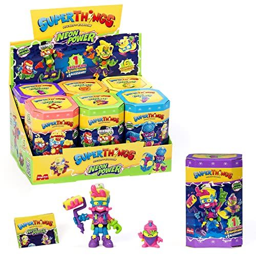 SUPERTHINGS RIVALS OF KABOOM Neon Power Serie - Complete collectie van de 6 Kazoom Kids uit de nieuwe Neon Power Serie. Elke Kazoom Kid wordt geleverd met 1 SuperThing en 1 vechtaccessoires