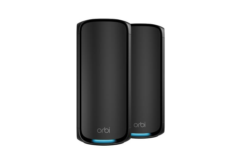 NETGEAR Orbi 970 Series WiFi 7 Mesh System - Quad-Band - 2-Pack - Black