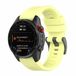 By Qubix - Siliconen sportbandje - 22mm Quickfit - Geel - Geschikt voor Garmin Quatix 8 - 47mm