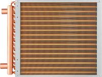 VEVOR 40,64x40,64cm Warmtewisselaar 3-rijen 9,53mm koper Aansluitingen 193 Lamellen