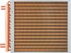 VEVOR 40,64x40,64cm Warmtewisselaar 3-rijen 9,53mm koper Aansluitingen 193 Lamellen