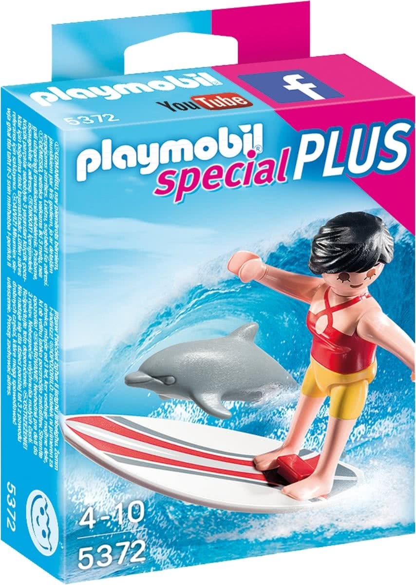 playmobil surfer met dolfijn - 5372