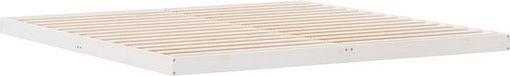 vidaXL - Vloerbedframe - Wit - 180 x 220 cm - Massief grenenhout