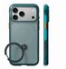TORRAS Hoesje Geschikt voor Apple iPhone 18 Pro Max - Ostand Q3 Air Spin - Compatibel met MagSafe / Qi2 - Back Cover met Magneet - 360° Draaibare Ring Standaard - Groen