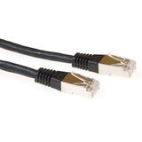 ACT IB9251 LSZH SFTP CAT6A Patchkabel Zwart - 1,5 meter