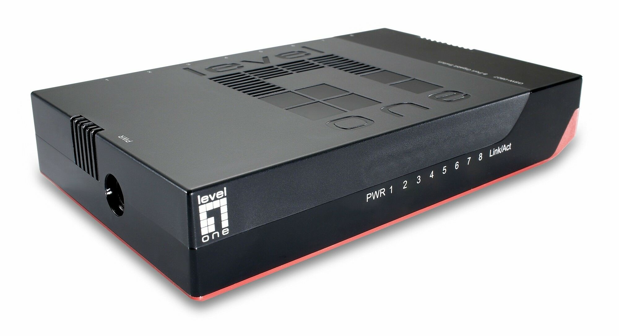 LevelOne GSW-0807 netwerk-switch Unmanaged Gigabit Ethernet (10/100/1000) Zwart, Rood