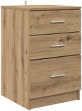 vidaXL Nachtkastje Artisan Eiken 40 x 40 x 63 cm Bewerkt hout