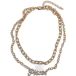 Urban Classics Uniseks halsketting Diamond Zodiac gouden halsketting, kleur pisces, maat één maat