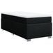 vidaXL Boxspring met matras stof zwart 100x200 cm