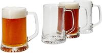 MamboCat Set van 4 ARTISAN bierpullen ster voet & handvat - 925180