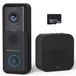 Protectly® 2K Ultra HD sonnette vidéo avec caméra - Pas d'abonnement - Sonnette 2-en-1 filaire et sans fil - Étanche - Incl. carillon et carte SD 64 Go